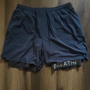 Lululemon Athletica Blue Athletic Shorts Lightweight Performance 6”